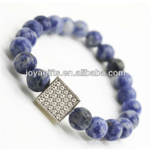 Wholesale Handmade gemstone friendship bracelet with diamante alloy
